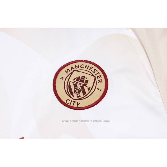 Chandal del Manchester City Manga Corta 2024-2025 Amarillo - Pantalon Corto